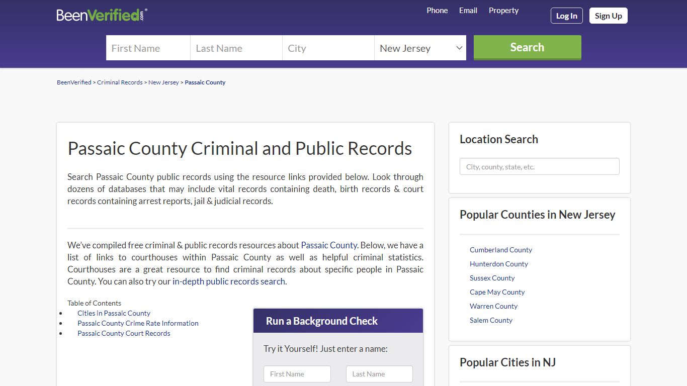 Passaic County Arrest Records in NJ - Court & Criminal Records ...